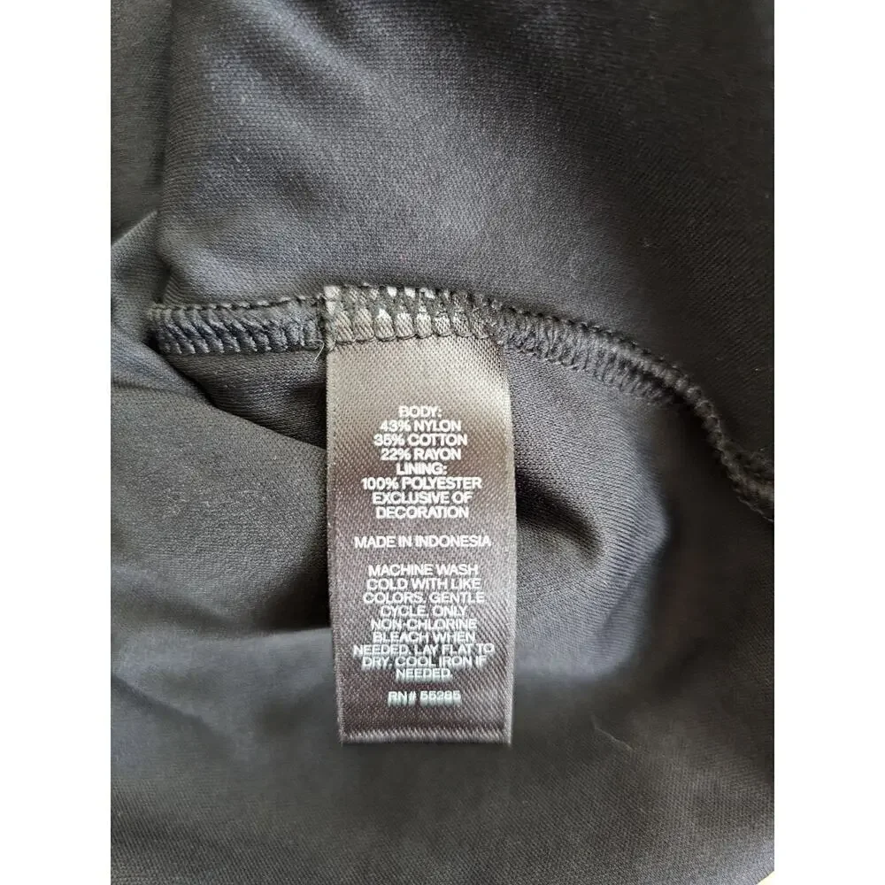 Express Lace Mock Neck Dress Women's Size 6 NWT Black Whimsygoth Cocktail Party - Picture 10 of 11